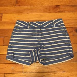Vineyard Vines blue and white striped girls shorts